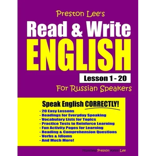 Preston Lee's Read & Write English Lesson 1 - 20 For Russian Speakers