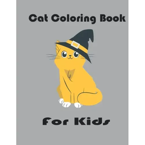 Cat Coloring Book For Kids: Cats With Hats Coloring Pages For Kids, Simple activity book 33 design 8.5*11 inches