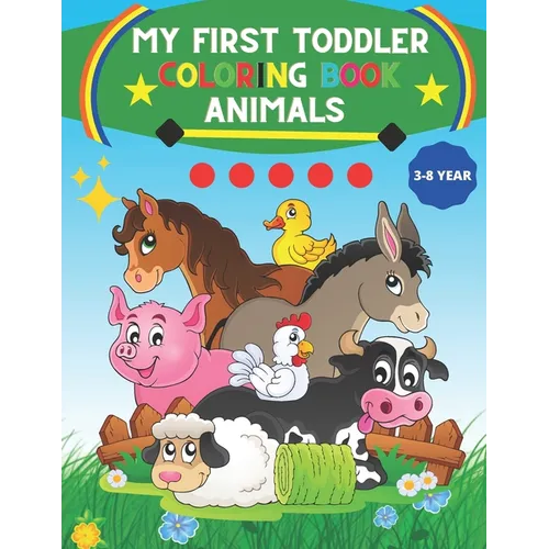 My First Toddler Coloring Book animals for 3-8 year: My First Big Book of Easy Educational Coloring Pages of Animal Letters A to Z for Boys & Girls, L