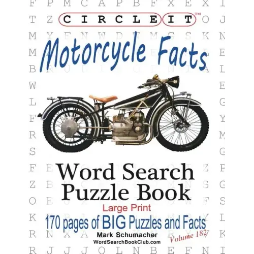 Circle It, Motorcycle Facts, Word Search, Puzzle Book