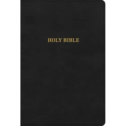 KJV Large Print Thinline Bible, Black Leathertouch