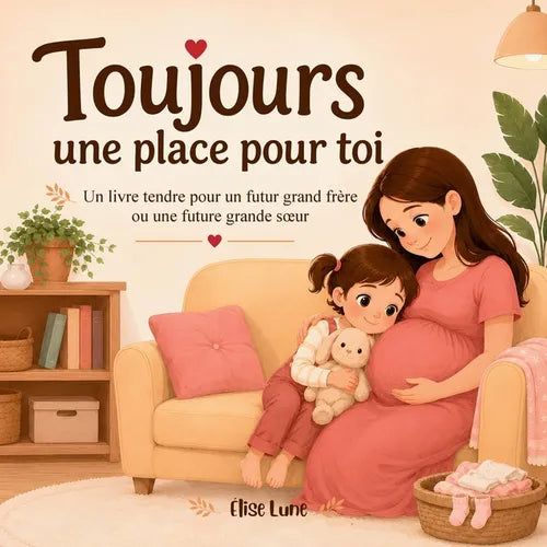 Toujours une place pour toi: Un livre tendre pour les futurs grands frères et futures grandes soeurs