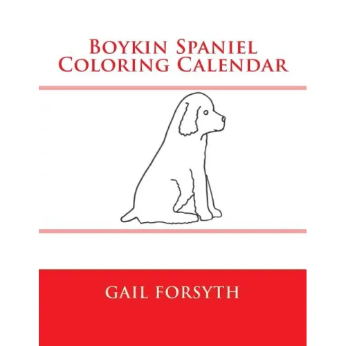 Boykin Spaniel Coloring Calendar