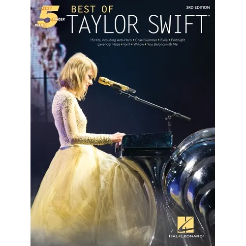 Best of Taylor Swift - 15 Hits Arranged for Five-Finger Piano