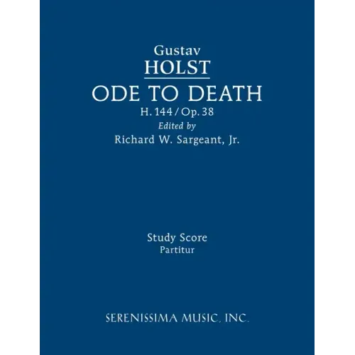 Ode to Death, H.144: Study score