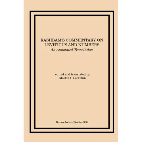Rashbam's Commentary on Leviticus and Numbers