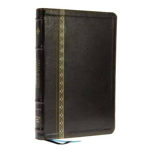 Nrsvce, Great Quotes Catholic Bible, Leathersoft, Black, Comfort Print: Holy Bible