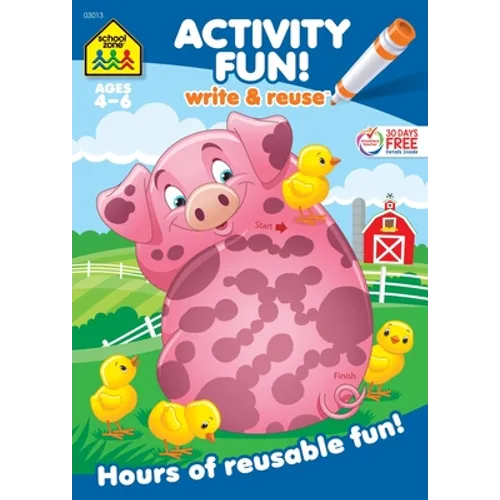 School Zone Activity Fun! Write & Reuse Workbook