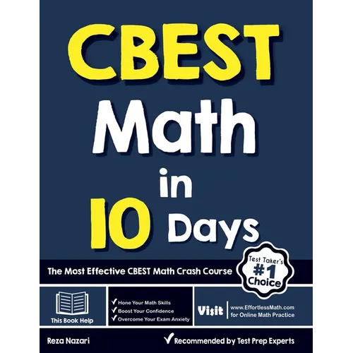 CBEST Math in 10 Days: The Most Effective CBEST Math Crash Course