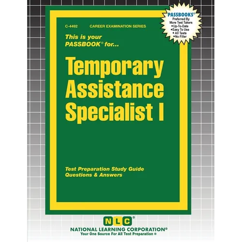 Temporary Assistance Specialist I - Paperback