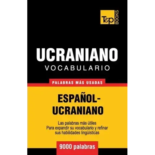 Vocabulario español-ucraniano - 9000 palabras más usadas