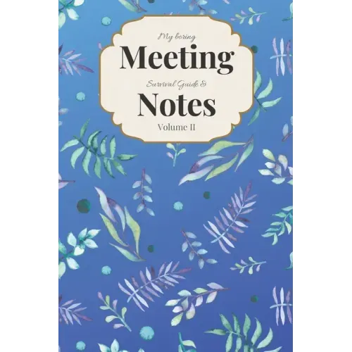 My Boring Meeting Survival Guide & Notes: 6x9 Meeting Notebook and Puzzle Book