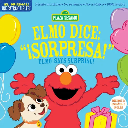 Indestructibles: Sesame Street: Bilingual English/Spanish Elmo Dice: ¡Sorpresa! / Elmo Says Surprise!: Resiste Mordidas, No Se Rompe, No Es Tóxico, 10