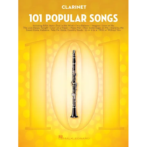 101 Popular Songs for Clarinet