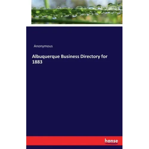 Albuquerque Business Directory for 1883