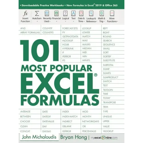 101 Most Popular Excel Formulas