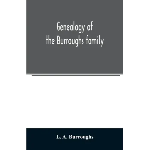 Genealogy of the Burroughs family