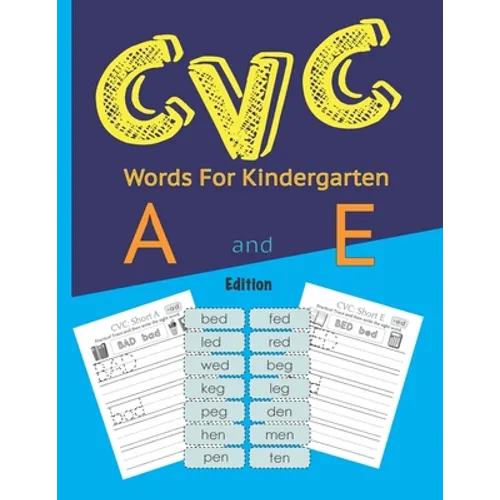 CVC Words For Kindergarten: A CVC Words Book