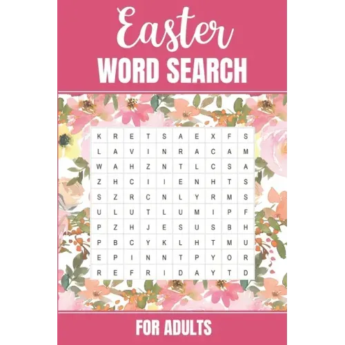 Easter Word Search for Adults: Christian Crossword for Adults Cross Words Puzzle Book Word Search Large Print