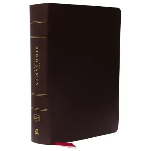 The King James Study Bible, Bonded Leather, Burgundy, Indexed, Full-Color Edition