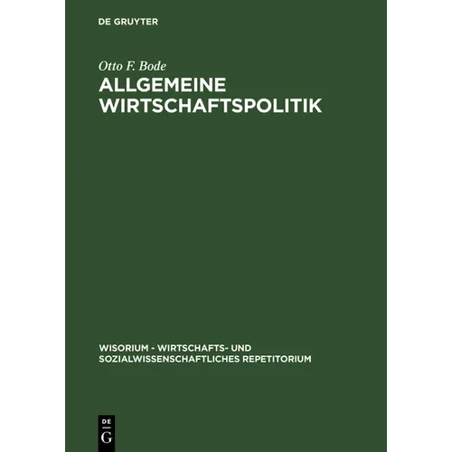 Allgemeine Wirtschaftspolitik