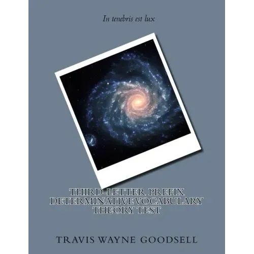 Third-Letter Prefix Determinative Vocabulary Theory Test