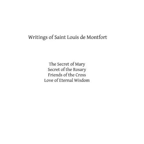 Writings of Saint Louis de Montfort