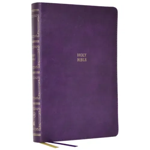 KJV Holy Bible: Paragraph-Style Large Print Thinline with 43,000 Cross References, Purple Leathersoft, Red Letter, Comfort Print: King James Version