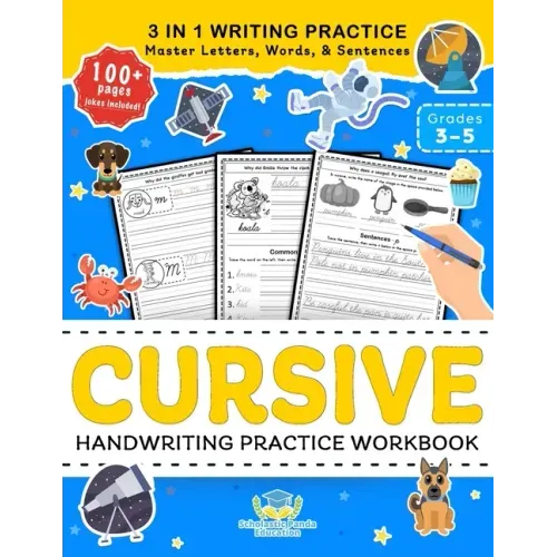 Cursive Handwriting Practice Workbook for 3rd 4th 5th Graders: Cursive Letter Tracing Book, Cursive Handwriting Workbook for Kids to Master Letters, W