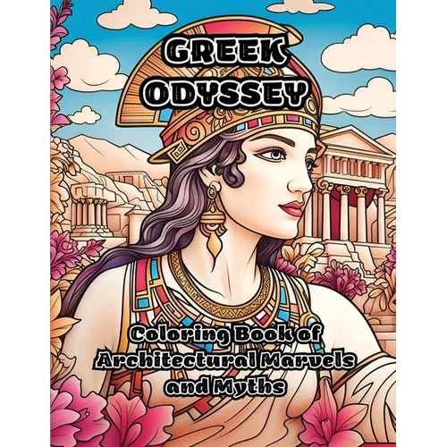 Greek Odyssey: Coloring Book of Architectural Marvels and Myths