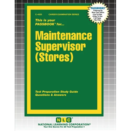 Maintenance Supervisor (Stores)