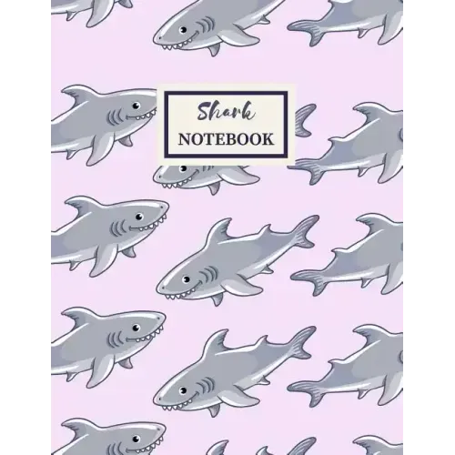 SHARK Notebook: Composition Book: Wide Ruled