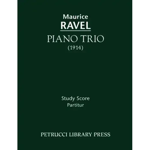 Piano Trio: Study score