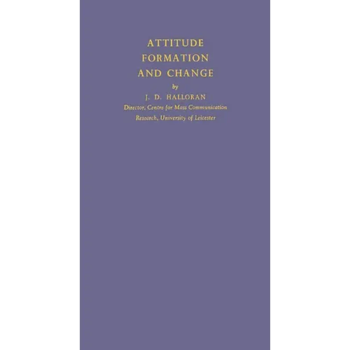 Attitude Formation and Change