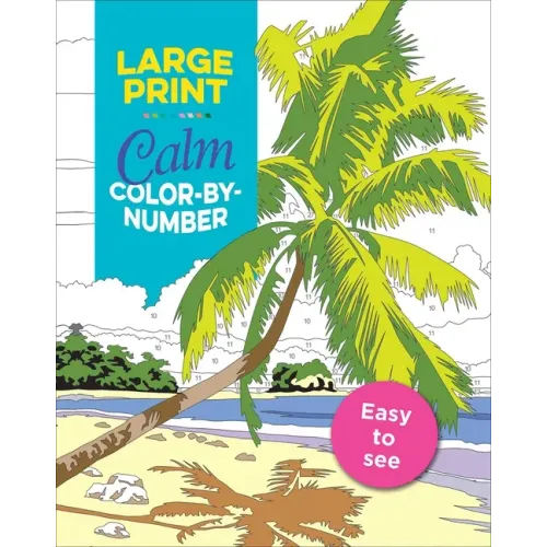 Large Print Calm Color-By-Number