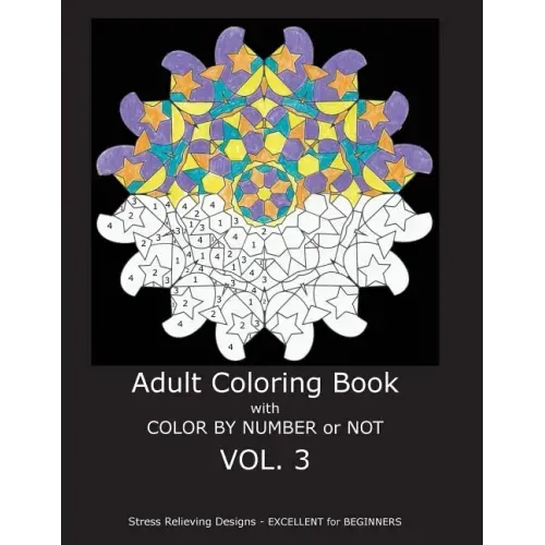 Adult Coloring Book With Color By Number or Not