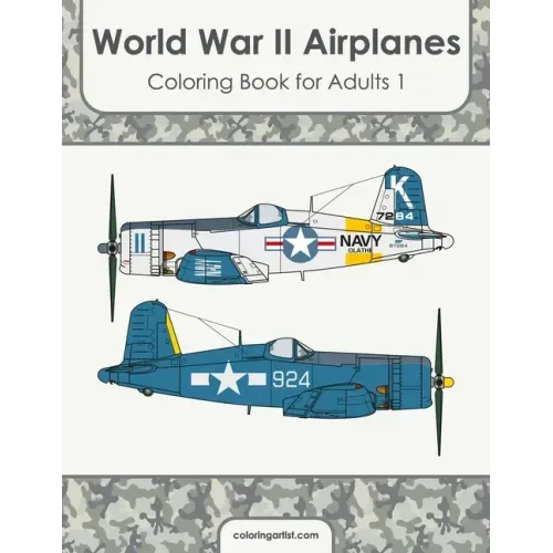 World War II Airplanes Coloring Book for Adults 1