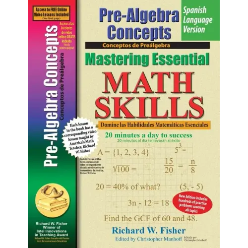 Pre-Algebra Concepts, Mastering Essential Math Skills Spanish Language Version