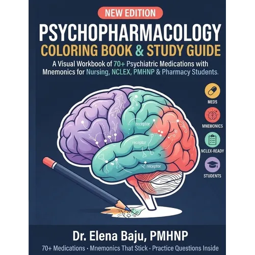 Psychopharmacology Coloring Book & Study Guide