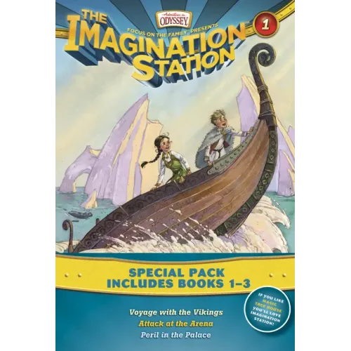 Imagination Station Books 3-Pack: Voyage with the Vikings / Attack at the Arena / Peril in the Palace