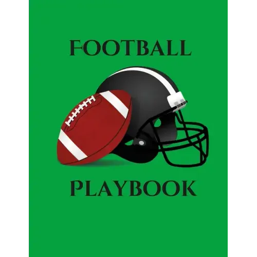 Football Playbook: 100 Page Football Coach Notebook with Field Diagrams to Creating Drills, Draw Up Plays, and Scouting!