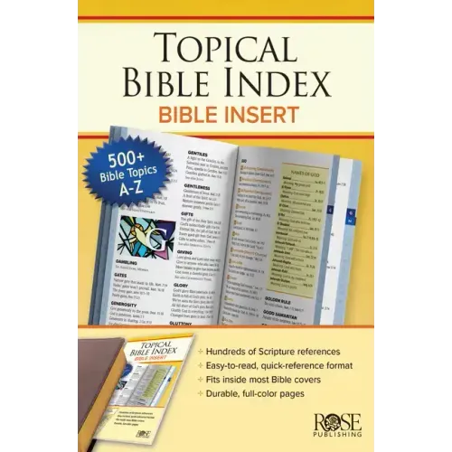 Topical Bible Index: Bible Insert