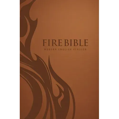 Mev Fire Bible: Brown Leather-Like Cover - Modern English Version