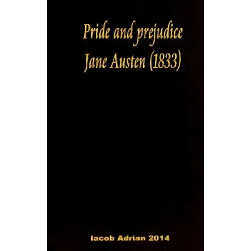 Pride and prejudice Jane Austen (1833)