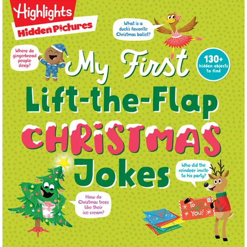 Hidden Pictures My First Lift-The-Flap Christmas Jokes: Fun-Filled Christmas Activity Book for Kids with Christmas Puzzles, Jokes and Over 130 Hidden