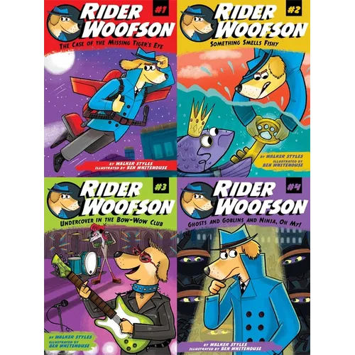 The Rider Woofson Collected Set: The Case of the Missing Tiger's Eye; Something Smells Fishy; Undercover in the Bow-Wow Club; Ghosts and Goblins and N