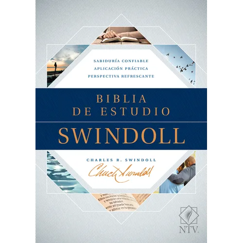 Biblia de Estudio Swindoll Ntv (Tapa Dura, Azul)