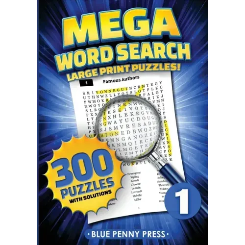 MEGA Word Search (Volume 1): 300 Simple to Challenging LARGE PRINT Puzzles