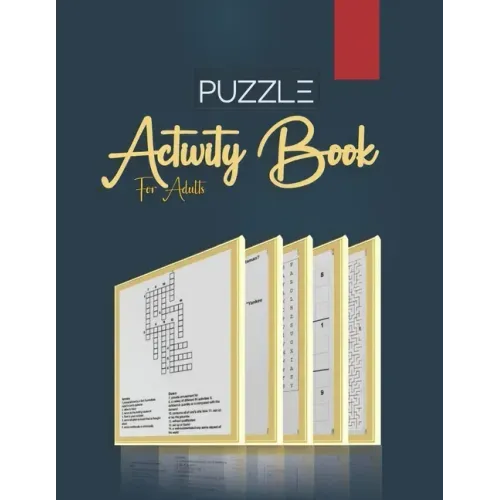 Puzzle Book for Adults: word search, sudoku hard, Trivia, crosswords, and mazes 8,5"x11" 106 pages