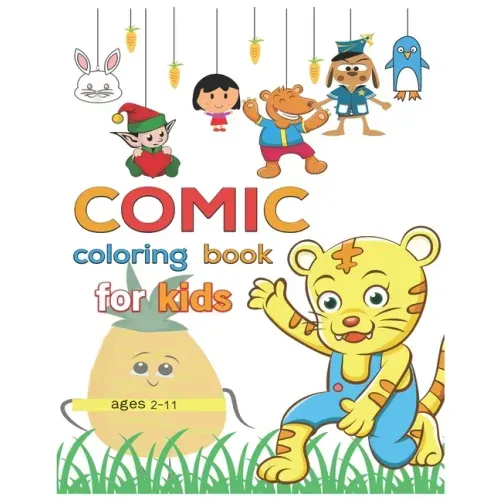 coloring book comic for kids ages 2-11